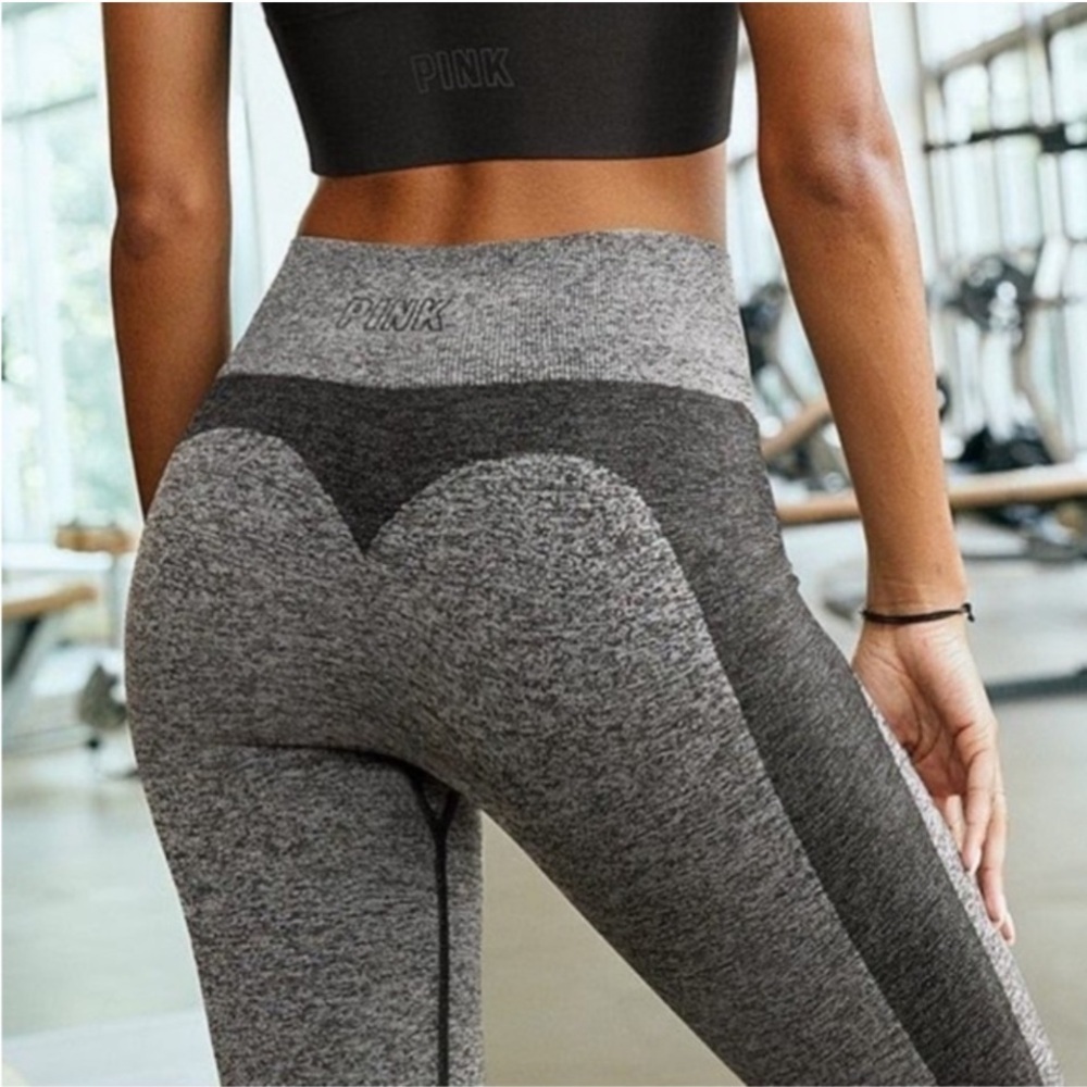 *Final Price* VS PINK | Seamless Leggings in Heathered Grey Size Medium